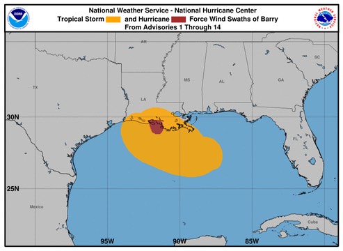 Barry wind history